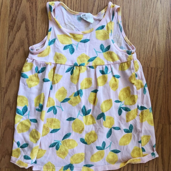 H&M Infant Pink Lemon Dress - Picture 2 of 2